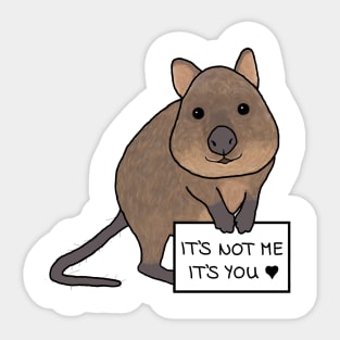 The Not Me Quokka Sticker